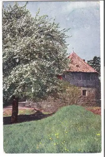 Obstbaum vor Burg - von 1910 (AK6447)