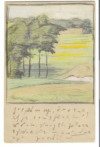 Landschaft von Albert Seckstein - München     - von 1907 (AK6492)
