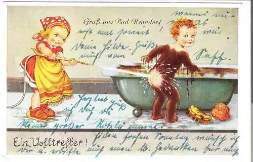 Gruß aus Bad Nenndorf - Ein Volltreffer !     - von 1952 (AK6512)