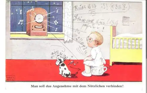 Man soll das Angenehme mit dem Nützlichen verbinden !    - von 1953 (AK6514)