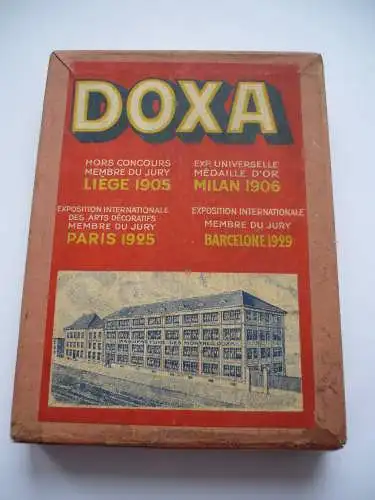 DOXA - Karton mit Bauteilen für Uhren - älter (1070) Preis reduziert