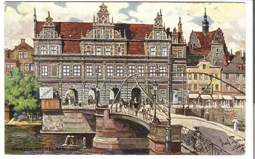 DANZIG - GRÜNES TOR - von 1912 (AK6524)