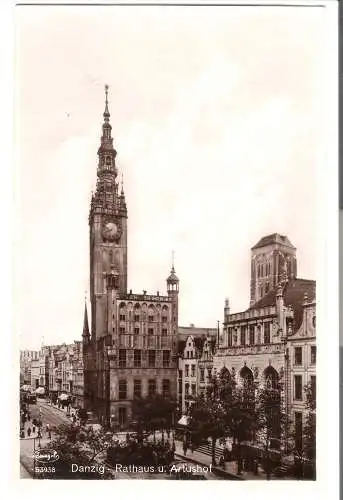 DANZIG - Rathaus u. Artushof - von 1928 (AK6525)