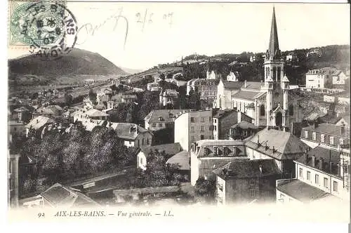 Aix-les-Bains  - Vue générale - von 1907 (AK6542)