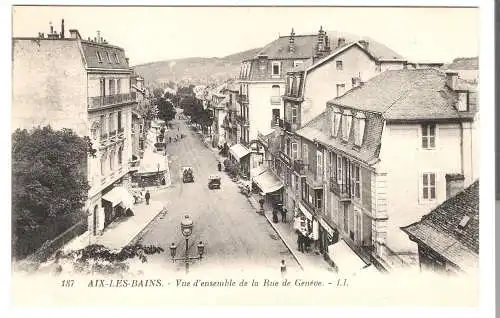 Aix-les-Bains  - Vue d'ensemble de la Rue de Genève - von 1914 (AK6545)