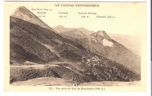 Le Cantal - Vue prise du Col de Rombière  - von 1934 (AK6551)