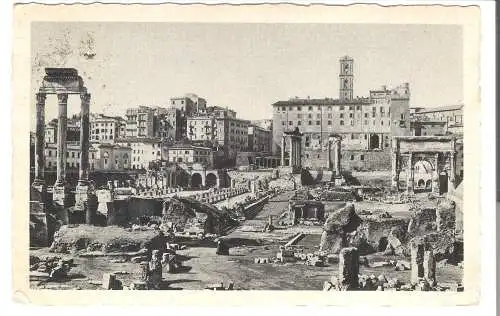 Roma - Foro Romano con il Tempio di Castore e Dolluce e la Basilica Giulia  - von 1934 (AK6553)
