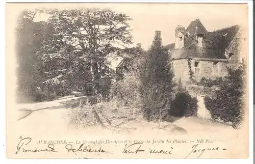 AVRANCHES - Le Couvent des Ursulines et le Cédre du Jardin des Plantes  - von 1901 (AK6571)