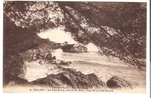 TOULON - Le CAP BRUN - Bord de la Mer  - von 1934 (AK6582)