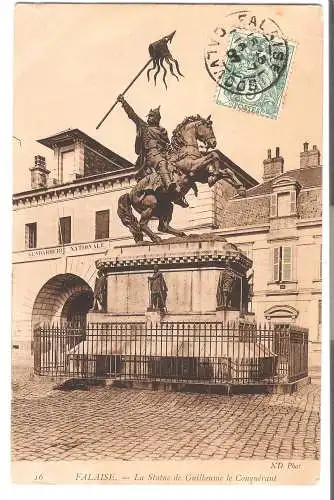 FALAISE - La Statue de Guillaume le  Conquérant  - von 1907 (AK6594)
