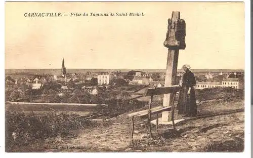 CARNAC VILLE - Prise du Tumulus de Saint-Michel  - von 1932 (AK6606)