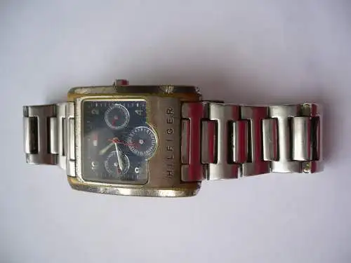 Herren-Hilfiger-Uhr  -  F90218  - mit Stahlglieder-Armband (1133) Preis reduziert