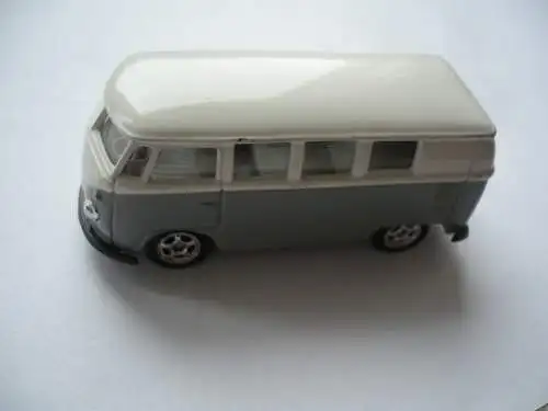"WELLY"-Modellauto - VW Bus - Bully Van - grau/weiß - 1962   (1141) Preis reduziert