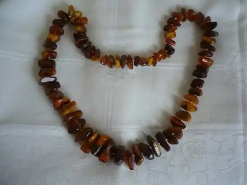 Bernsteinkette - endlos - Steine geschliffen im Größenverlauf  (1146) Preis reduziert                   