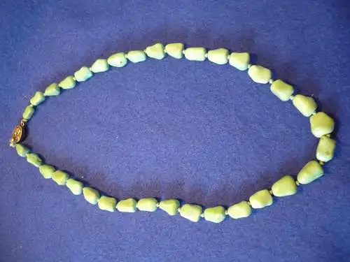 Kette mit Natur-Türkis-Nuggets - mit Silberverschluss  (1148) Preis reduziert       