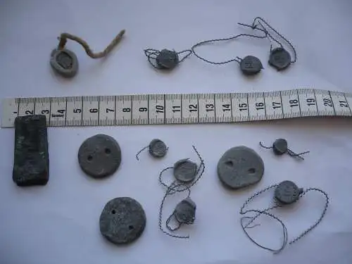 Konvolut Bleiplomben in verschiedenen Größen (1153) Preis reduziert