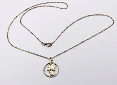 Silber-Anhänger an 835er Kette - Holland-Mädchen (1176) Preis reduziert