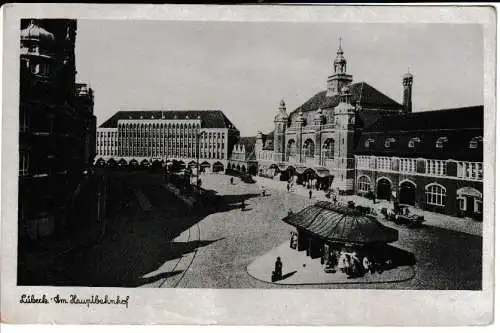 Lübeck - Am Hauptbahnhof - von 1949 (AK6657)