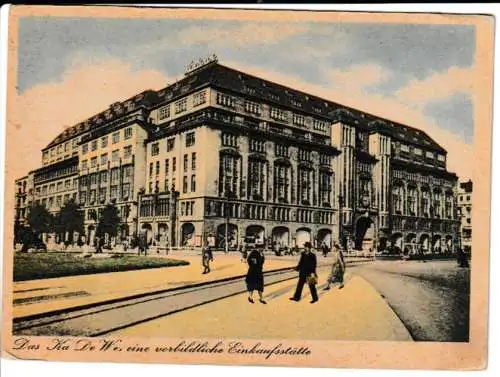 Das KaDeWe - eine vorbildliche Einkaufsstätte - von 1920 (AK6670)