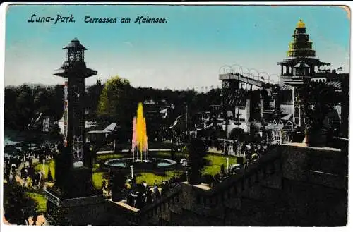 Luna-Park - Terrassen am Halensee - von 1915 (AK6671)