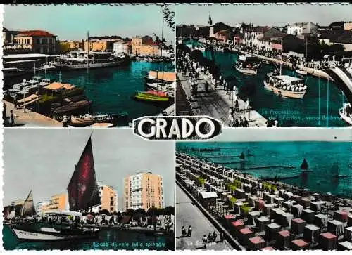 GRADO - 4 Ansichten - von 1962 (AK6688)