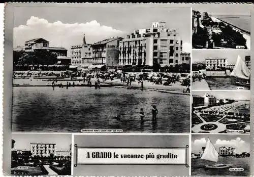A GRADO - le vacanze piu gradite - 7 Ansichten - von 1967 (AK6694)