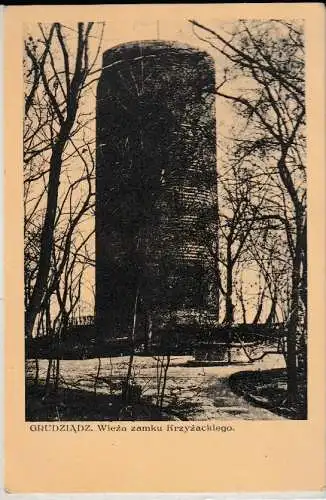 GRUDZIADZ - Wieza zamku krzyżackiego - von 1946 (AK6696)