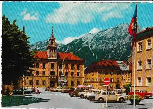 Weltkurort Bad Reichenhall - Rathaus mit Hochstaufen - von 1962 (AK6704)