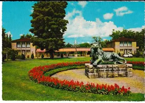 Bad Lippspringe - Eingang zum Kaiser-Karls-Park - von 1962 (AK6735)