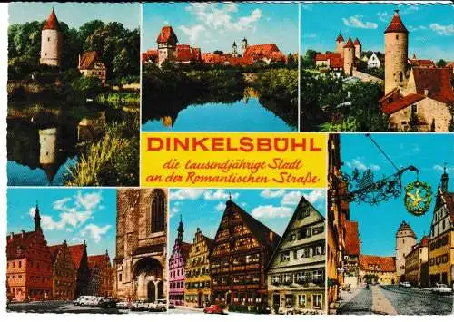 DINKELSBÜHL - die tausendjährige Stadt an der Romantischen Straße - von 1964 (AK6740)