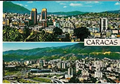 CARACAS - Vista panorámica - 2 Ansichten - von 1961 (AK6744)