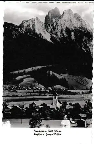 Tannheim i. Tirol mit Rotflüh und Gimpel - von 1960 (AK6779)