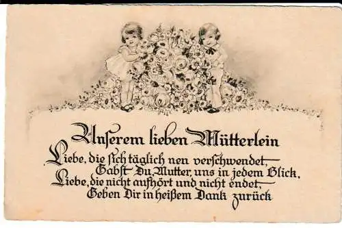 " Unserem lieben Mütterlein" - von 1939 (AK6796)