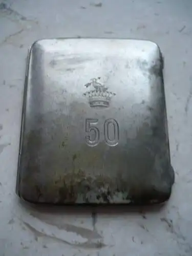 Silber-Etui - graviert - ca. 19.Jhrd (1191)