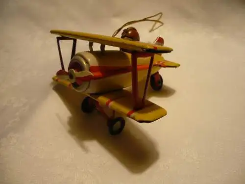 Blechspielzeug - Doppeldecker-Flieger - Georg Zimmermann - Zirndorf - älter (1210)