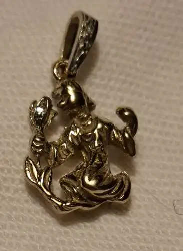 Jungfrauen Kettenanhänger - Sterlingsilber 925/000 mit Diamantsplitter (1218)