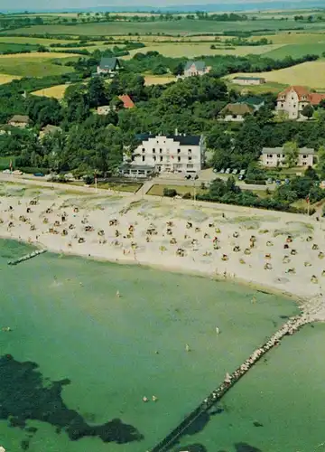 AK Grömitz, Kurhotel Miramar, Ostseeheilbad, 1959 gelaufen mit Marke