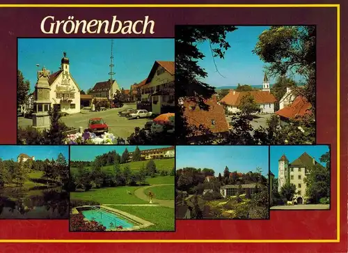 AK Bad Grönenbach, Kneippkurort, Ansichten, 1994 gelaufen mit Sondermarke