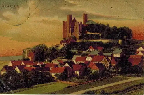AK Hanstein, Bornhagen, Bad Sooden-Allendorf, Sooden, 1908 gelaufen mit Marke