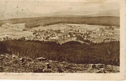 AK Goslar, Hahnenklee, Hahnenklee-Bockswiese, Ansicht, 1921 gelaufen ohne Marke