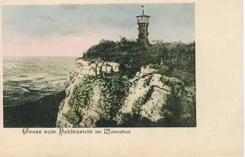 Ak Treffurt, Heldrastein, Heldra, Werratal, vor 1910 ungelaufen