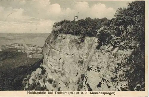 Ak Treffurt, Heldrastein, Heldra, Werratal, 1935 gelaufen mit Marke