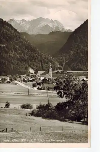 AK Inzell, Reiteralpe, Oberbayern, 1951 gelaufen mit Marke+Sonderstempel