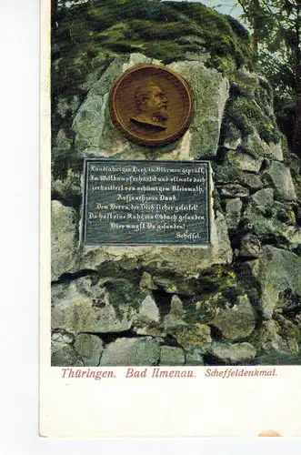 AK Ilmenau, Scheffeldenkmal, Kurort, 1910er Jahre, ungelaufen