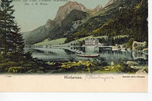 AK Ramsau, Hintersee, Berchtesgadener Land, Oberbayern, ca. 1910er Jahre, ungelaufen