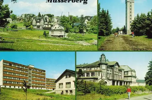 AK Masserberg, Rennsteig, Thüringer Wald, Erholungsheim, Kurhaus, Warte, 1990 gelaufen ohne Marke