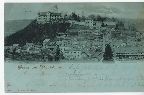 AK Montabaur, Ansicht, Schloss, 1902 gelaufen ohne Marke