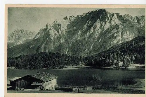 AK Mittenwald, Lautersee, ca. 1930-40er Jahre ungelaufen