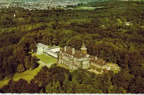 AK Mülheim, Ruhr, Evangelische Akademie, Haus der Begegnung, 1962 gelaufen mit Marke