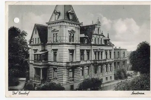 AK Bad Nenndorf, Sanatorium, 1938 gelaufen mit Marke + Sonderstempel